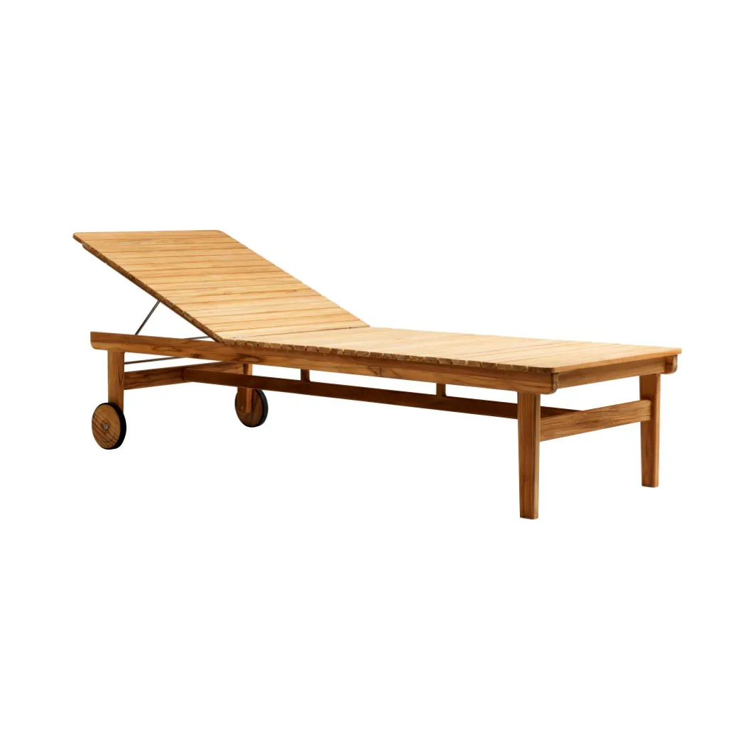 Chaise longue M8 Sammen, Teak-nature oiled FDB Møbler