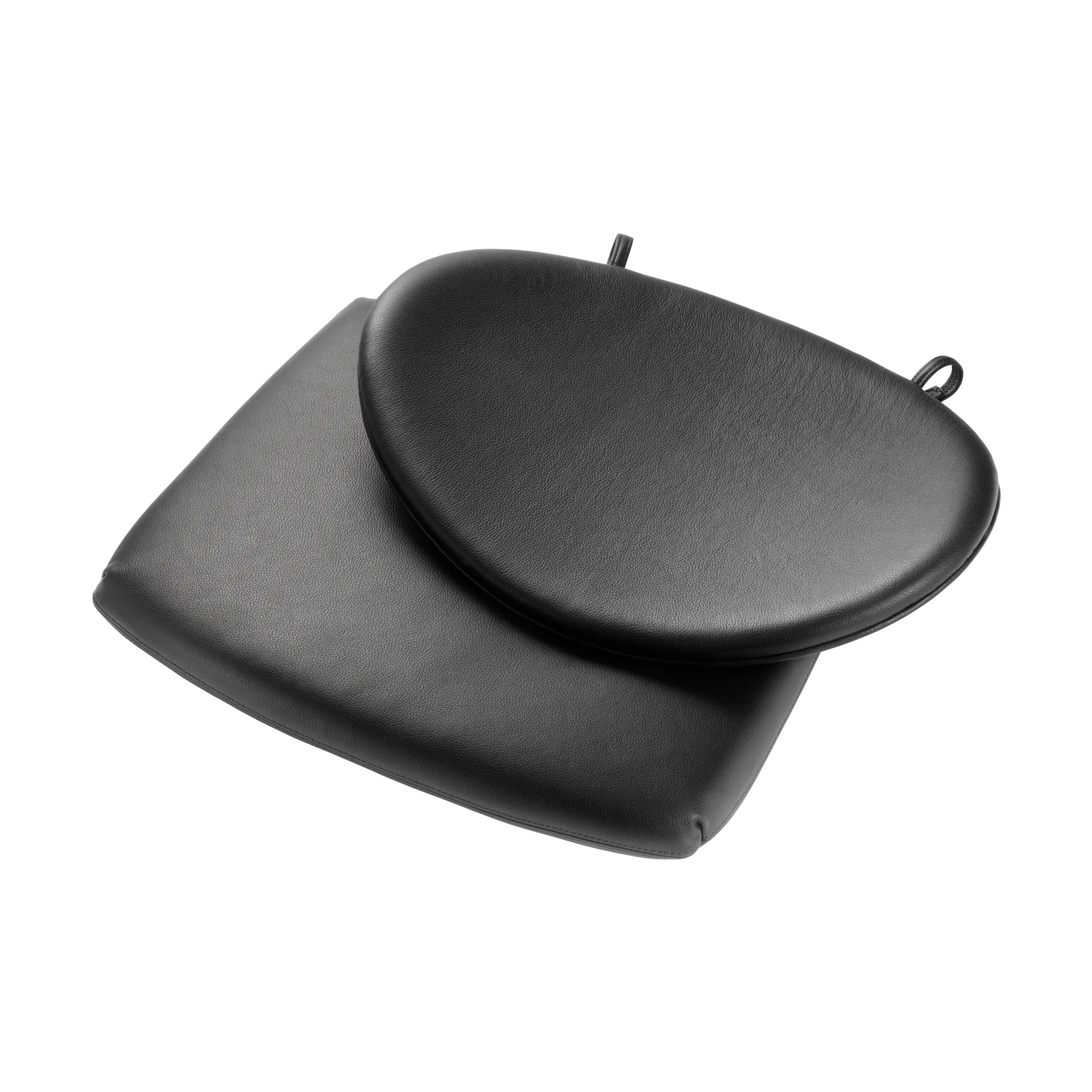 Coussin d'assise J166 Jørna, Black leather FDB Møbler