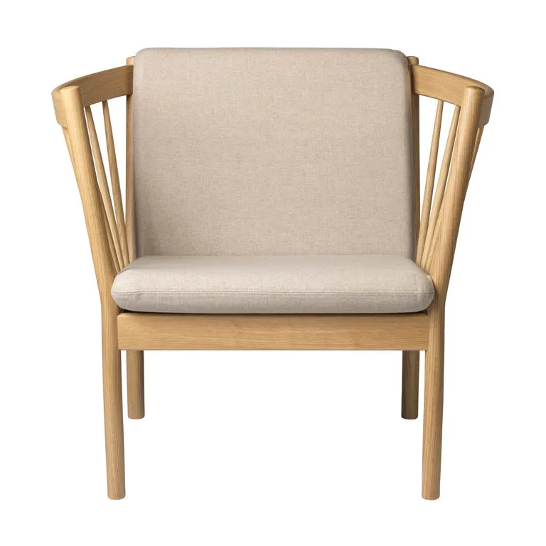 Fauteuil J146, Oak nature lacquered-beige FDB Møbler