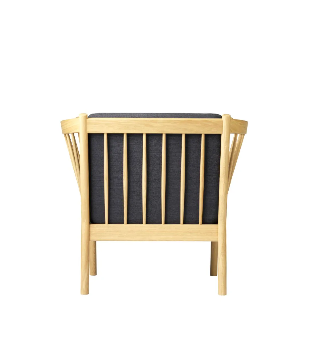 Fauteuil J146, Oak nature lacquered-dark grey FDB Møbler