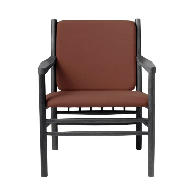 FDB Mbler Fauteuil J147 Oak black painted-burnt orange