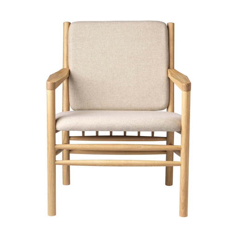 FDB Mobler Fauteuil J147 Oak nature lacquered-beige