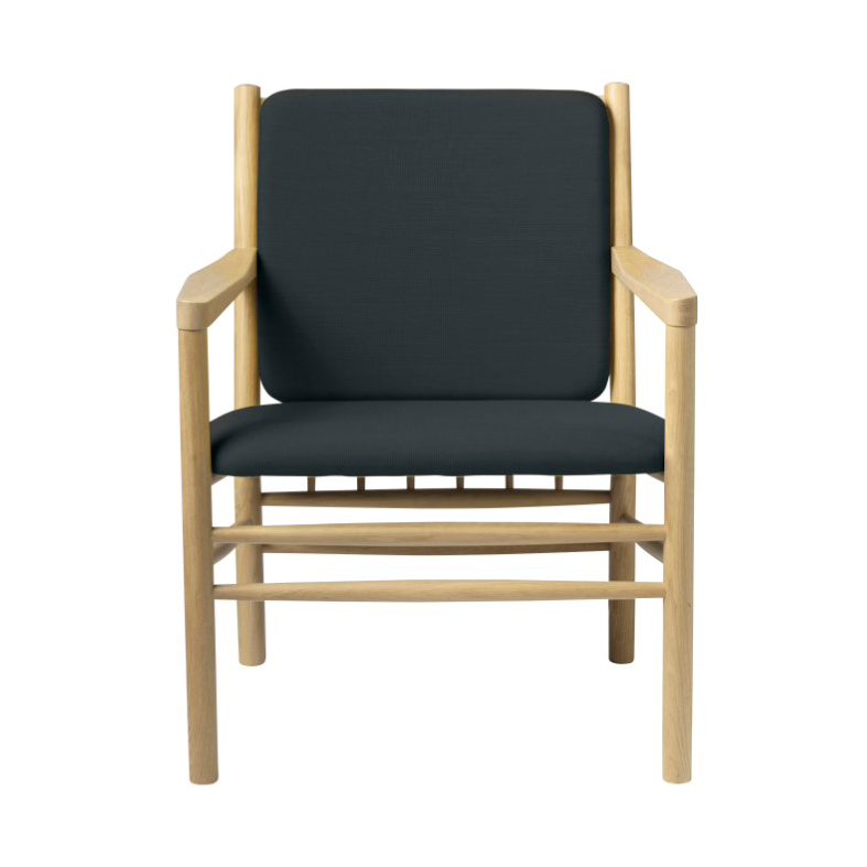 FDB Mobler Fauteuil J147 Oak nature lacquered-dark green