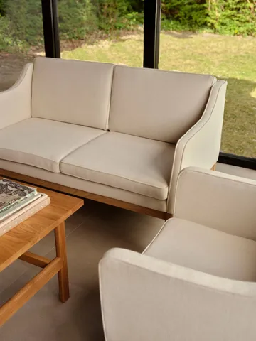 Fauteuil L46 MK155 easy chair - Chêne laqué-cuir cognac - FDB Møbler