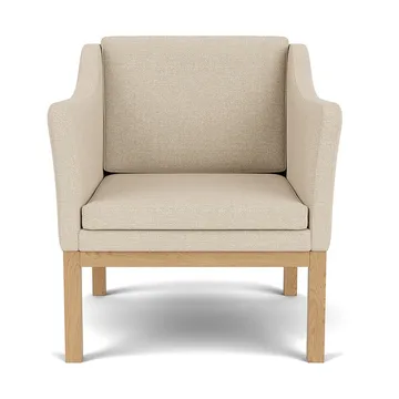 Fauteuil L46 MK155 easy chair - Chêne laqué-tissu beige - FDB Møbler