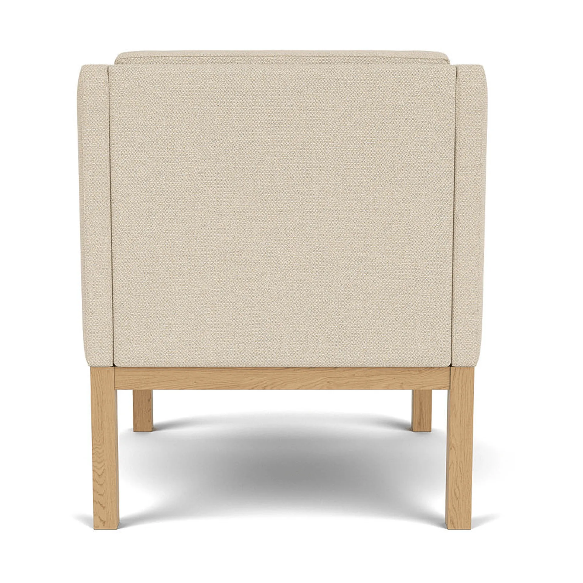 Fauteuil L46 MK155 easy chair, Chêne laqué-tissu beige FDB Møbler