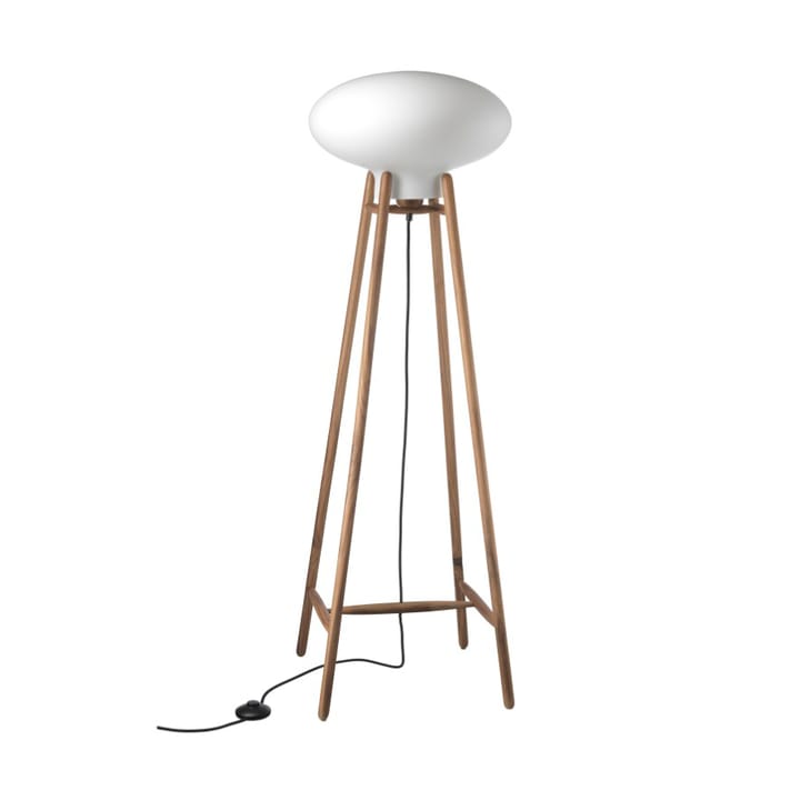 Lampe sur pied U5 Hiti - Opal glass-walnut nature lacquered - FDB Møbler