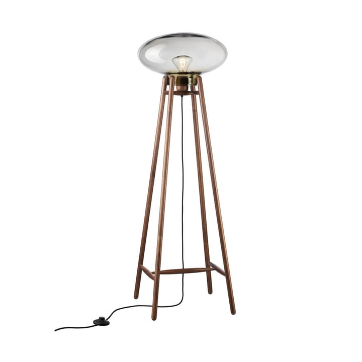 Lampe sur pied U5 Hiti - Smokey grey-walnut nature lacquered - FDB Møbler