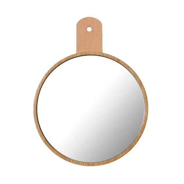 Miroir Q5 Allé à crochets, Oak nature lacquered FDB Møbler