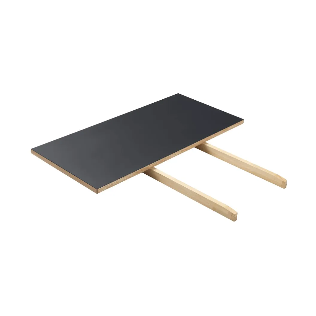 Plateau d'extension C35, 95x45 cm dark grey-oak nature lacquered FDB Møbler