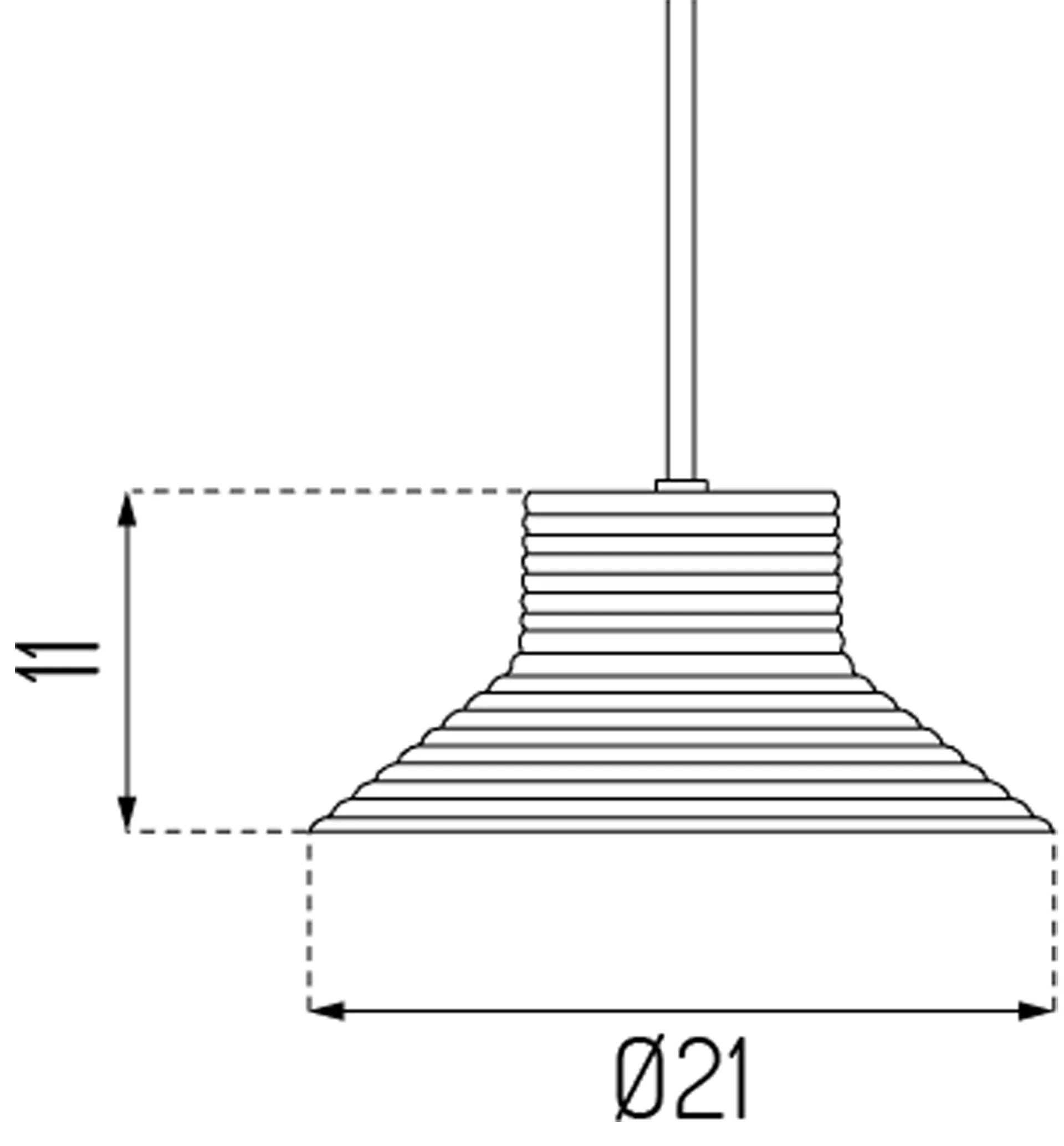 Suspension U11 Sletterhage, Aluminium-verre opale FDB Møbler