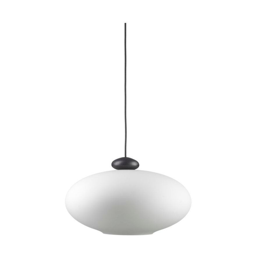 FDB Mobler Suspension U3 Hiti Opal glass-oak black painted