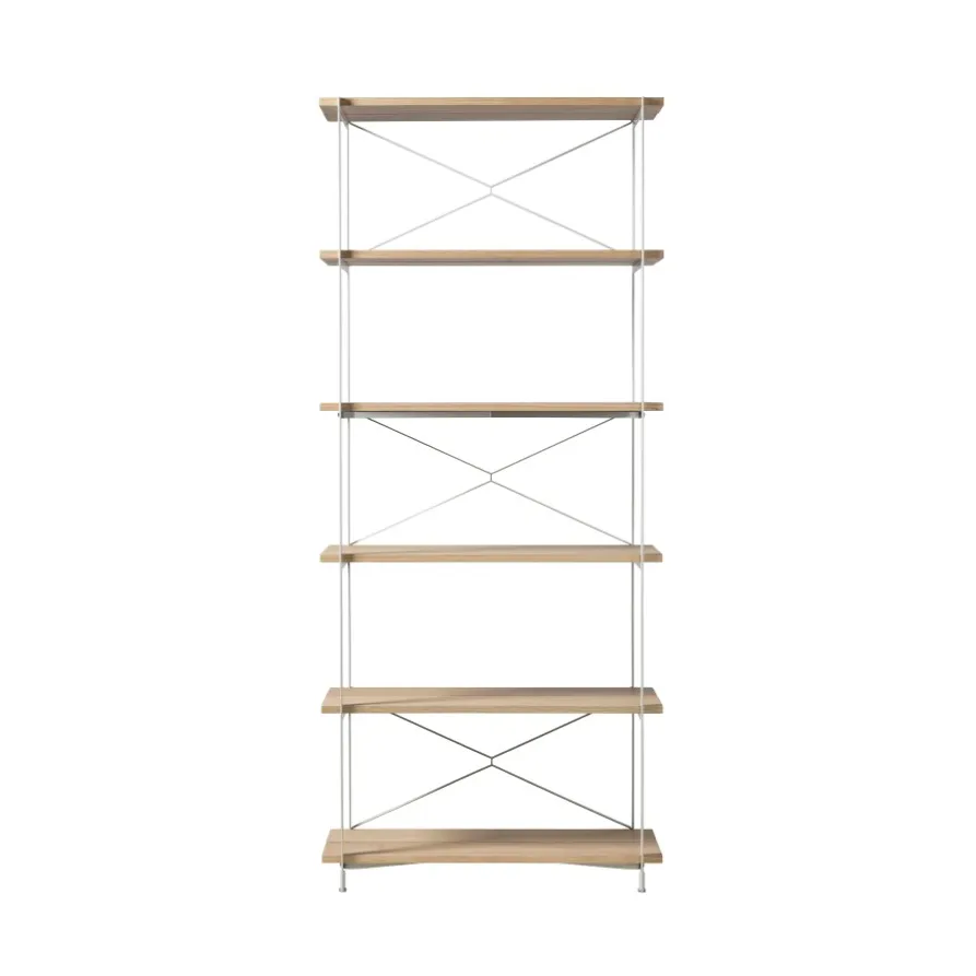 FDB Møbler Système d"étagères A91 Nordhavn Oak nature lacquered Silk Grey HS