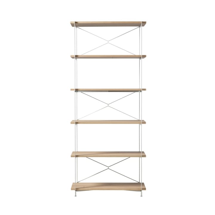 Système d'étagères A91 Nordhavn - Oak nature lacquered Silk Grey HS - FDB Møbler