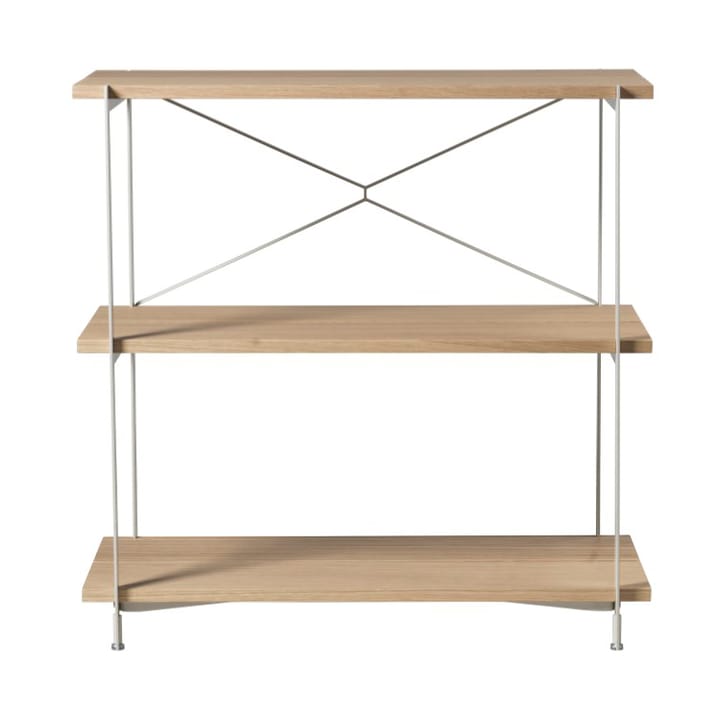 Système d'étagères A91 Nordhavn - Oak nature lacquered Silk Grey LS - FDB Møbler