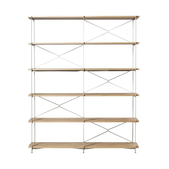 Système d'étagères A91 Nordhavn - Oak nature lacquered Silk Grey TB - FDB Møbler