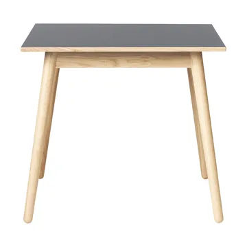 Table à manger C35A 82x82 cm - Linoléum gris clair – chêne naturel, vernis à base d’eau - FDB Møbler