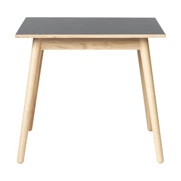 Table à manger C35A 82x82 cm - Linoléum gris clair – chêne naturel, vernis à base d’eau - FDB Møbler