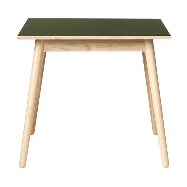 Table à manger C35A 82x82 cm - Olive green-oak nature lacquered - FDB Møbler