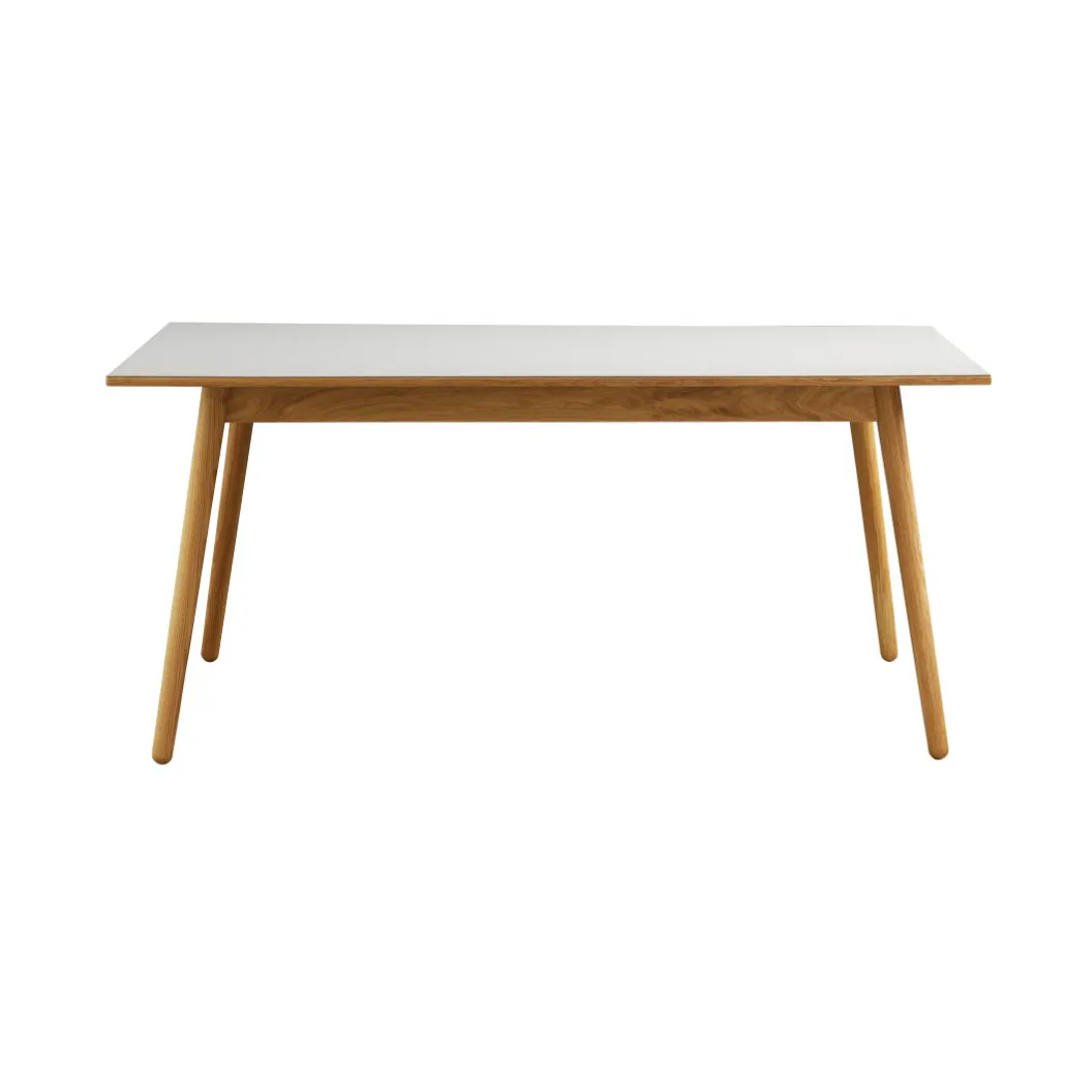 Table à manger C35B 82x160 cm, Light grey-oak nature lacquered FDB Møbler