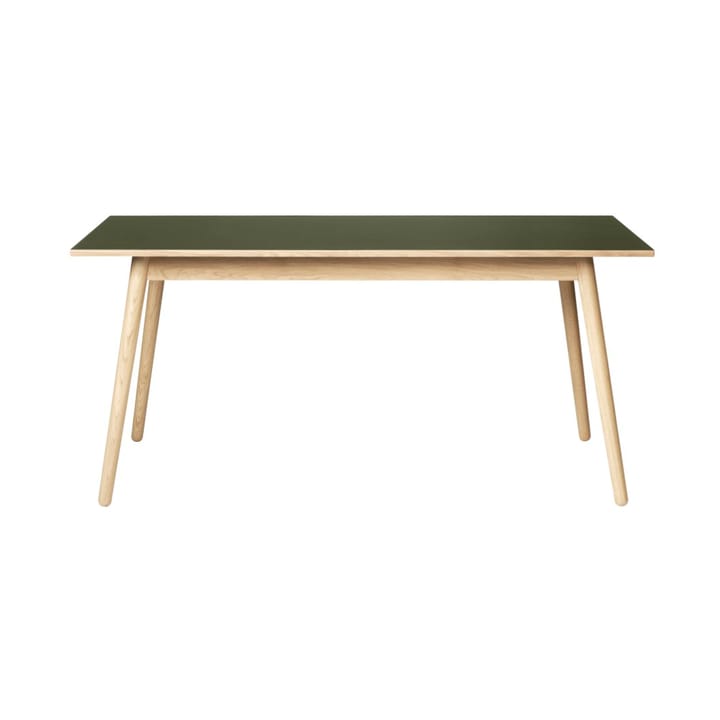 Table à manger C35B 82x160 cm - Olive green-oak nature lacquered - FDB Møbler