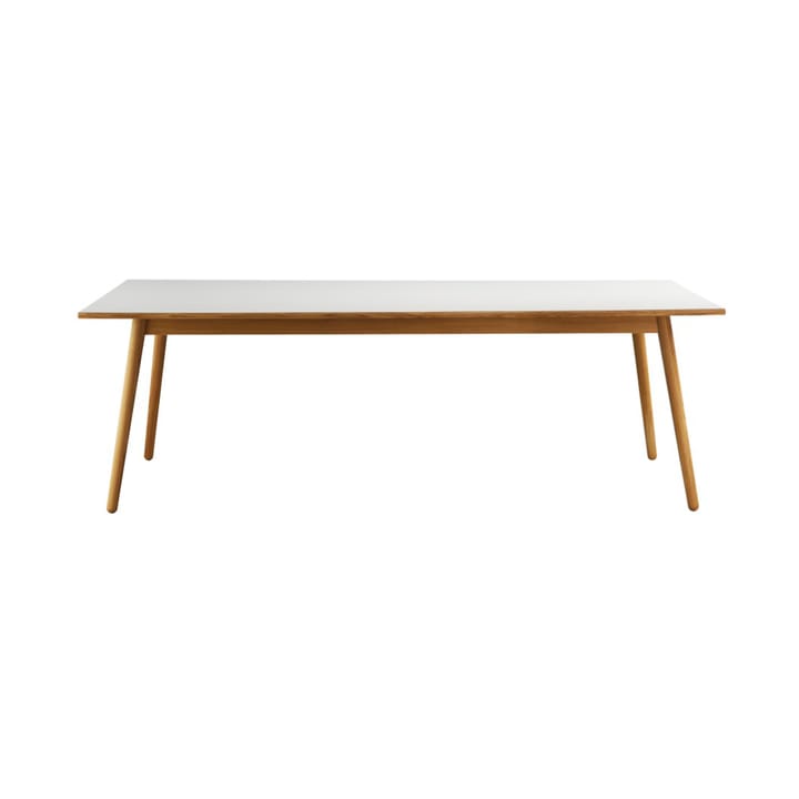 Table à manger C35C 95x220 cm - Light grey-oak nature lacquered - FDB Møbler