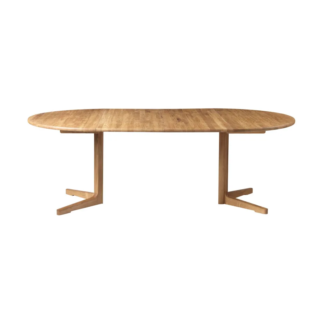 Table à manger C69E Ry avec 2 rallonges, Oak nature oiled FDB Møbler