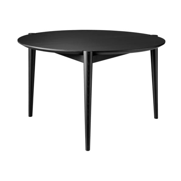 Table basse D102 Søs Ø70 cm - Oak black painted - FDB Møbler