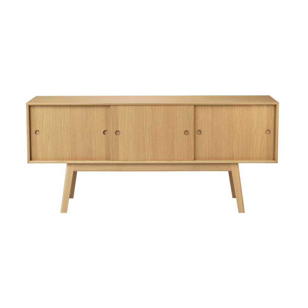 FDB Mbler Table d'appoint Butler A83 Oak nature lacquered
