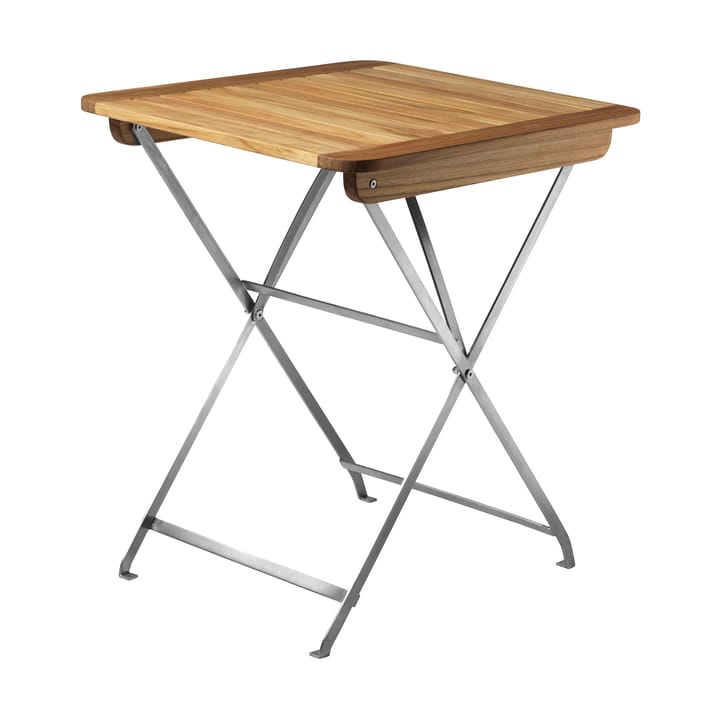 Table de balcon M26 Lilleø - Teak-acier inoxydable - FDB Møbler
