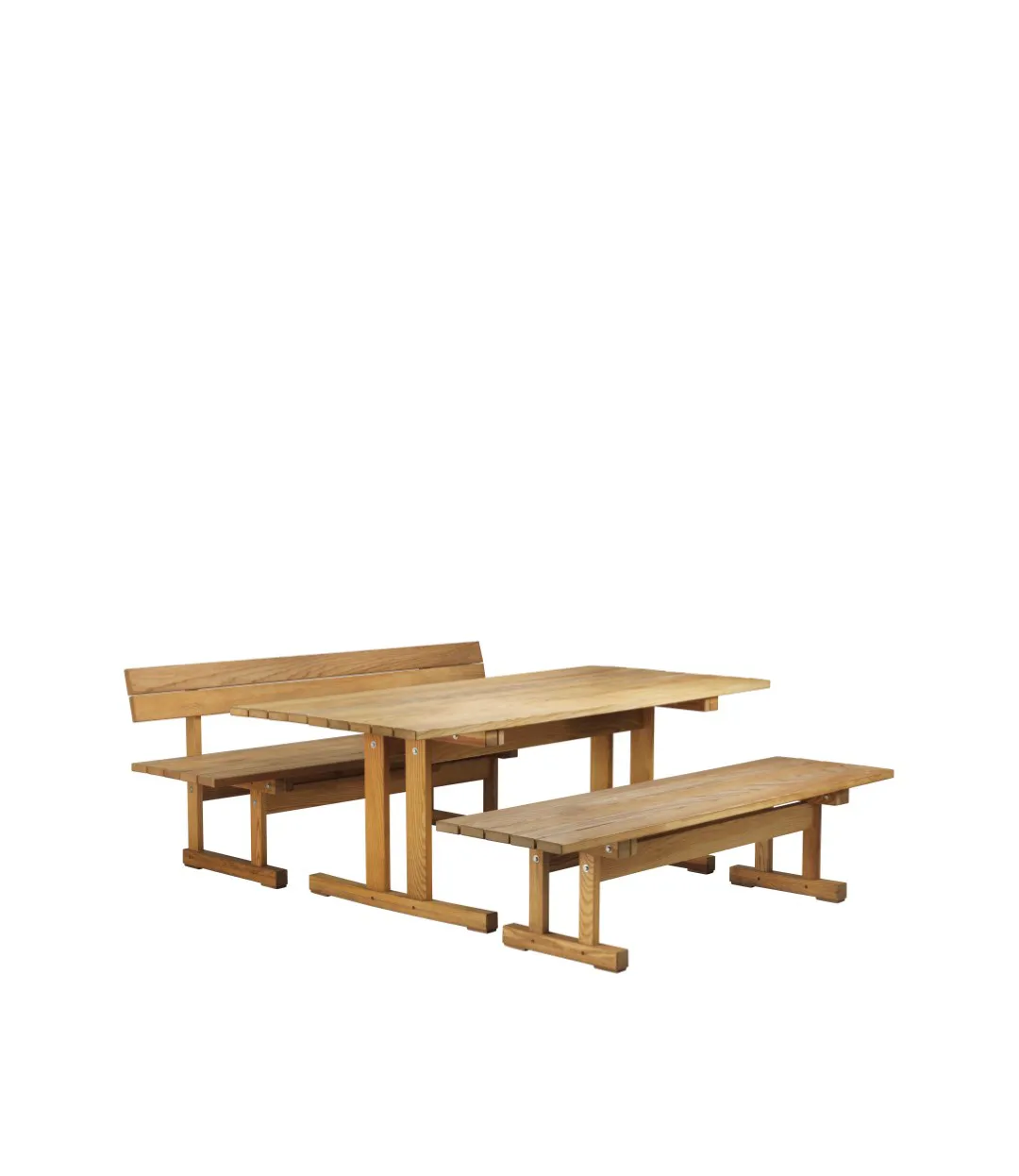 Table de jardin M17 Ermelunden, Ash nature oiled FDB Møbler