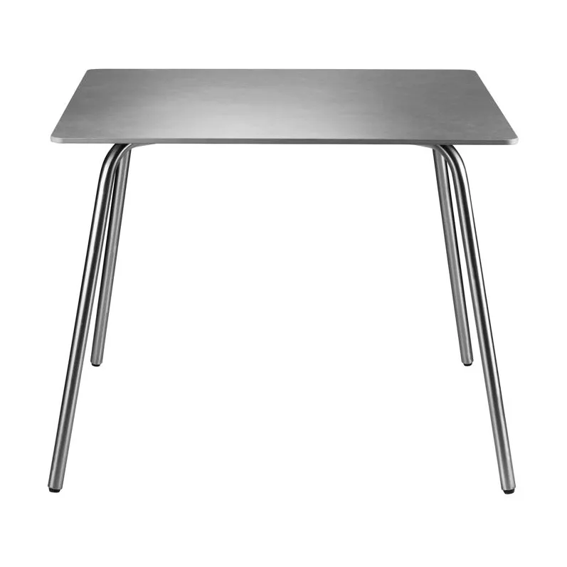 Table de jardin M21 Teglgård 90x90 cm, Stone-stainless steel FDB Møbler