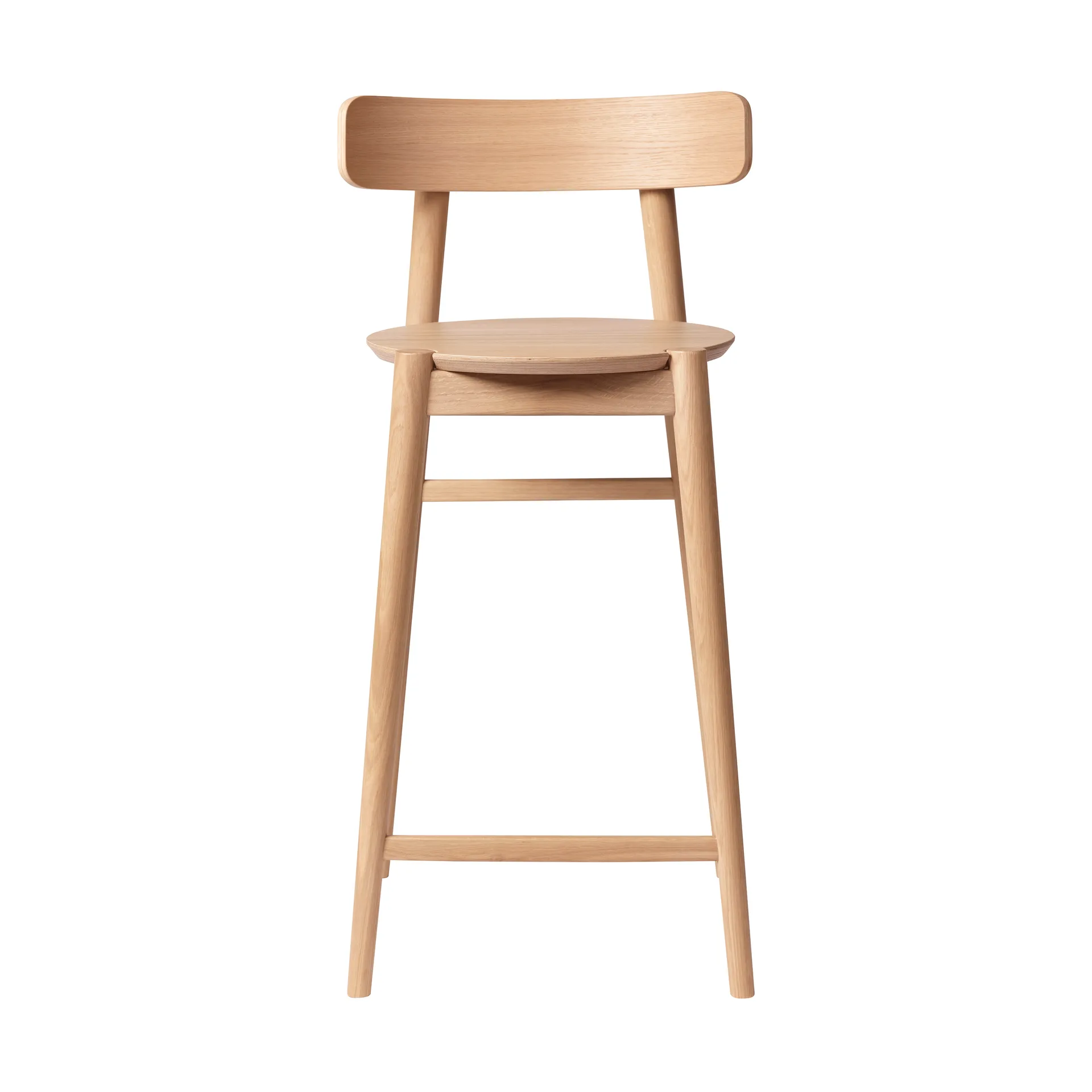 Tabouret de bar J185 Øst 65 cm, Oak nature laqué FDB Møbler