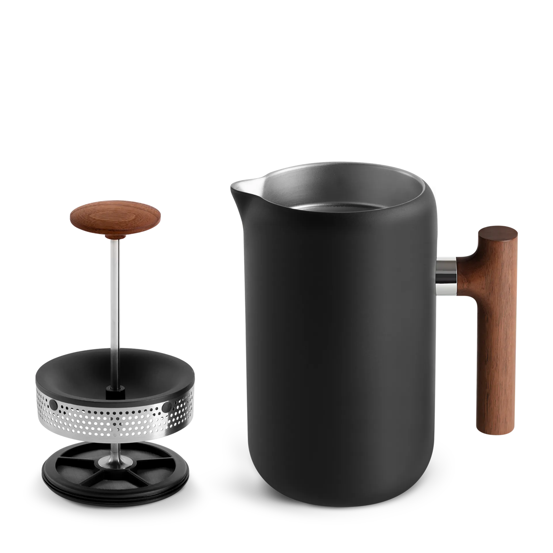 Cafetière Clara 70,9 cl, Matte black-walnut Fellow