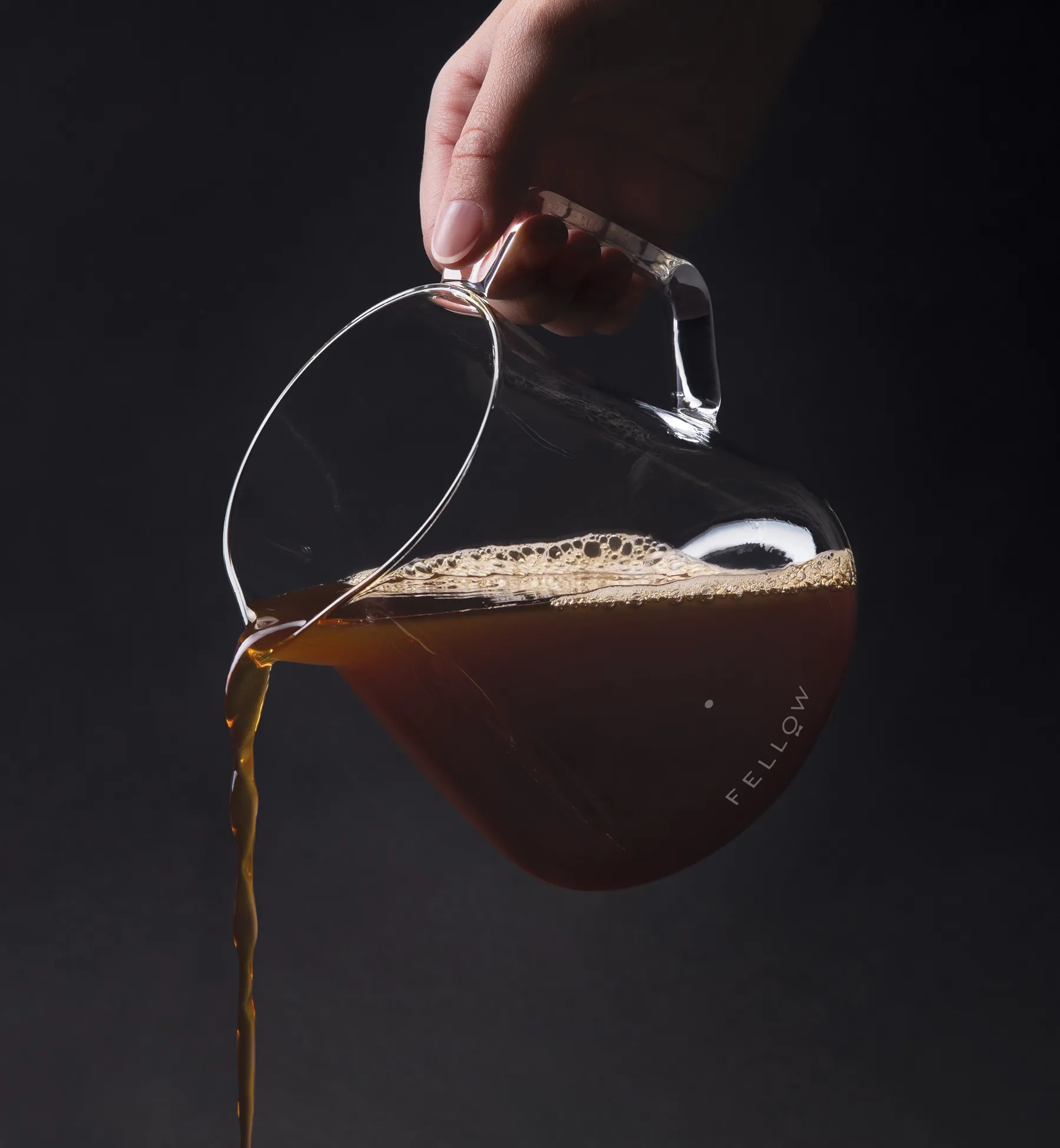 Carafe Mighty small 50 cl, Smoked glass Fellow