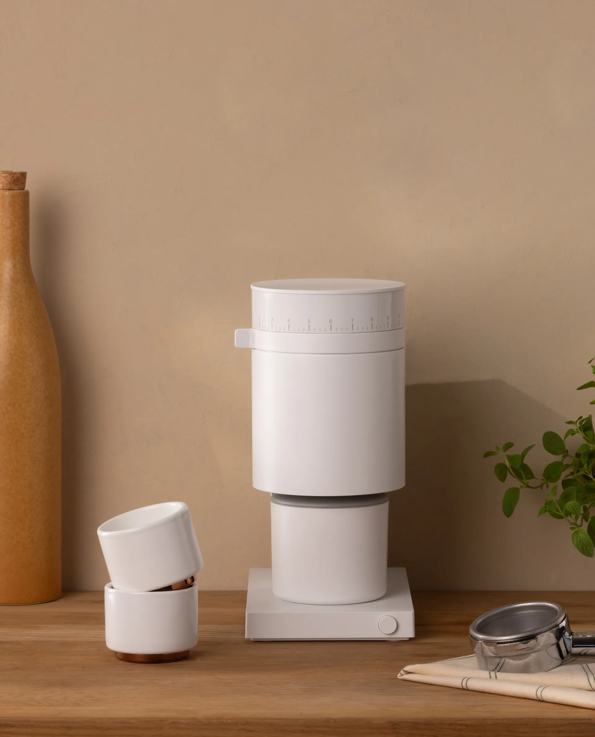 Moulin à café électrique Opus Conical Burr, Matte white Fellow