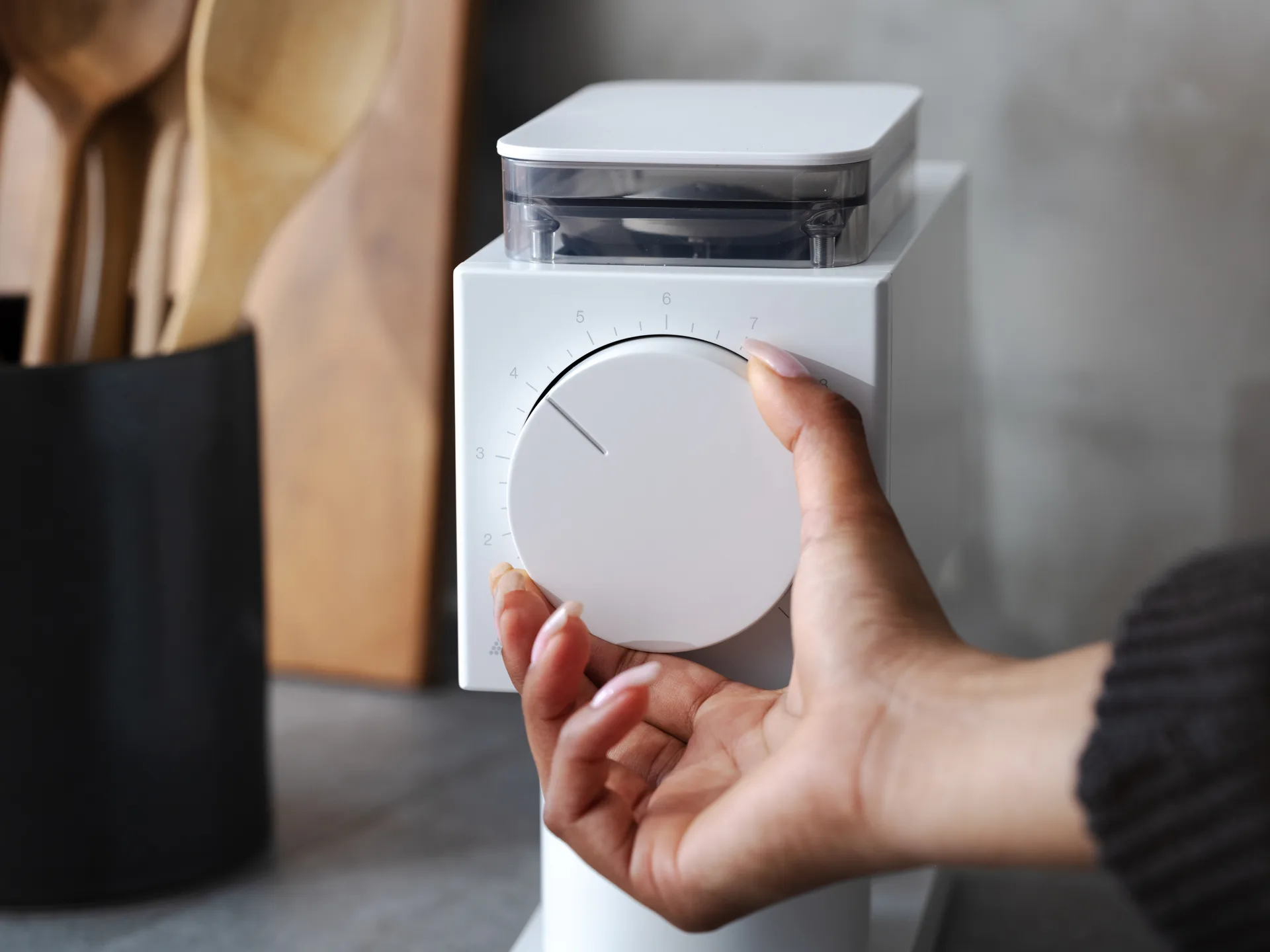 Moulin à café Ode gen 2, Matte white Fellow