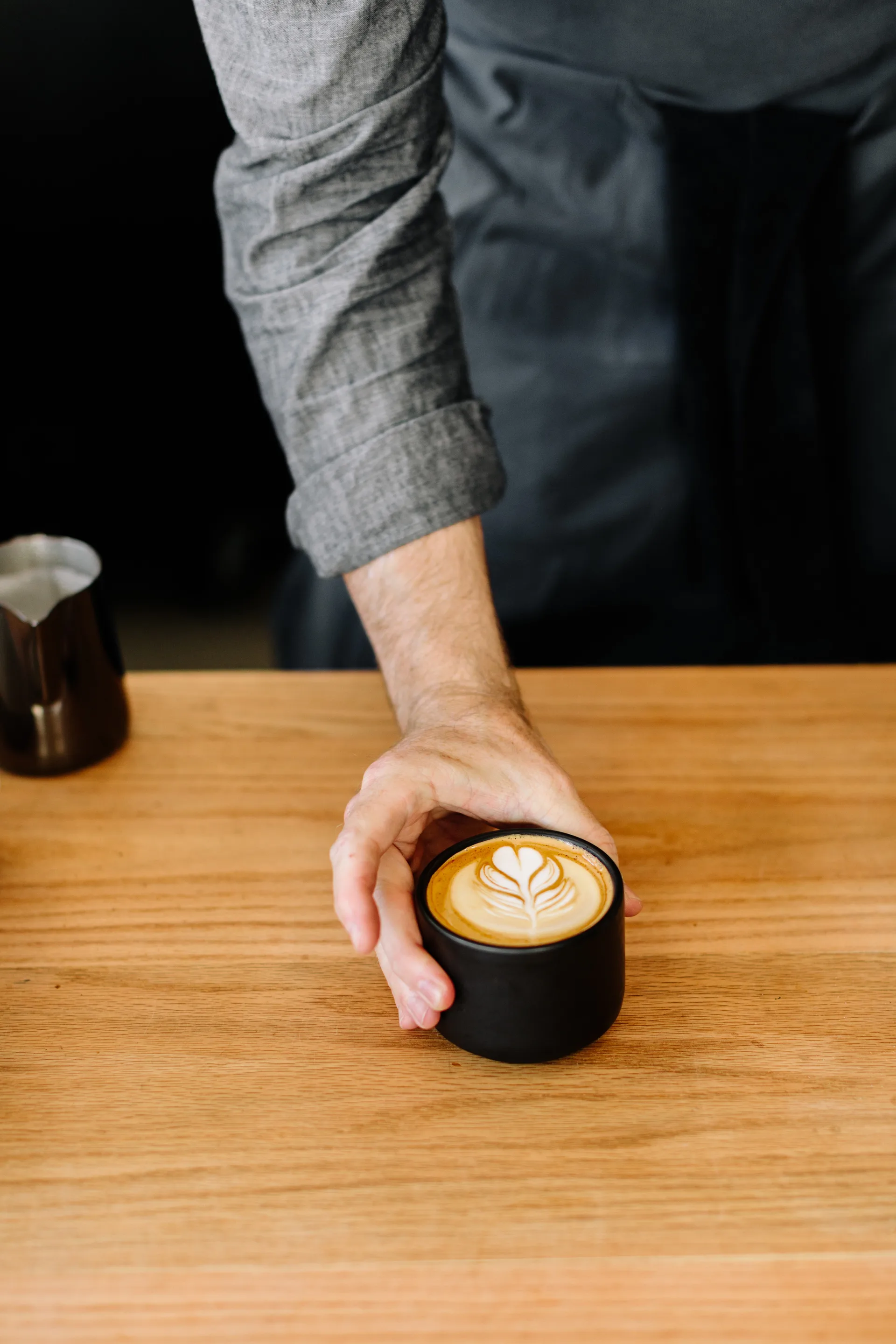 Mug à cappuccino Monty Milk Arts 19,2 cl, Matte black Fellow