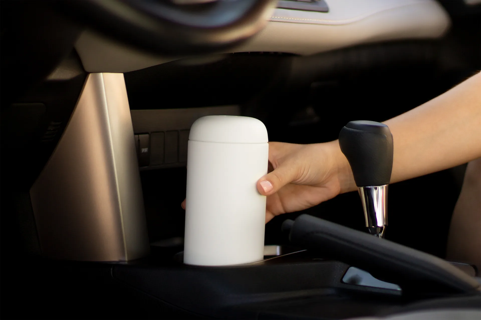 Mug isotherme Carter anti-éclaboussures 47 cl, Matte white Fellow