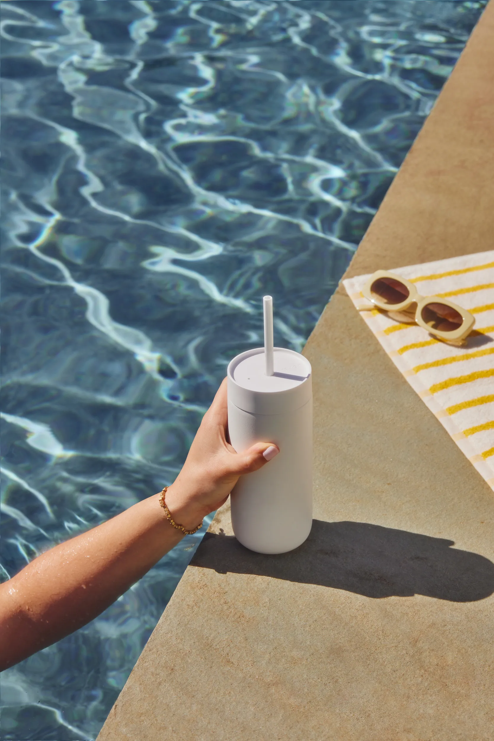 Mug isotherme Carter Cold Mug 47 cl, Matte white Fellow