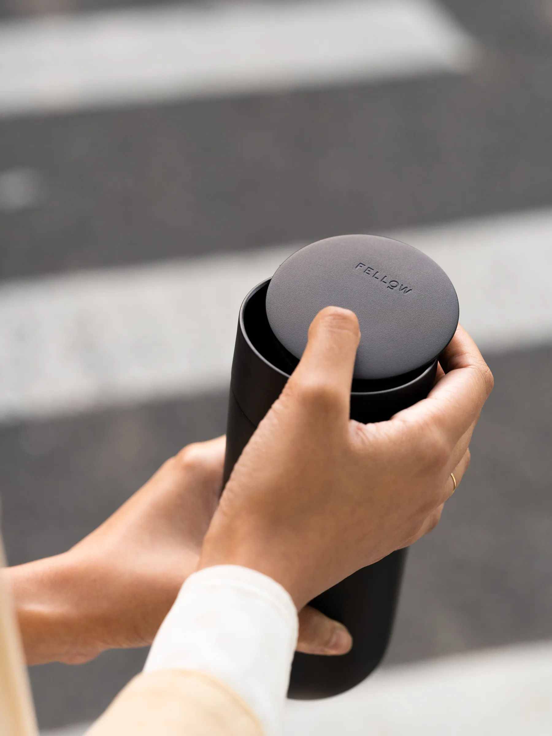 Mug isotherme Carter slide lock 47 cl, Matte black Fellow