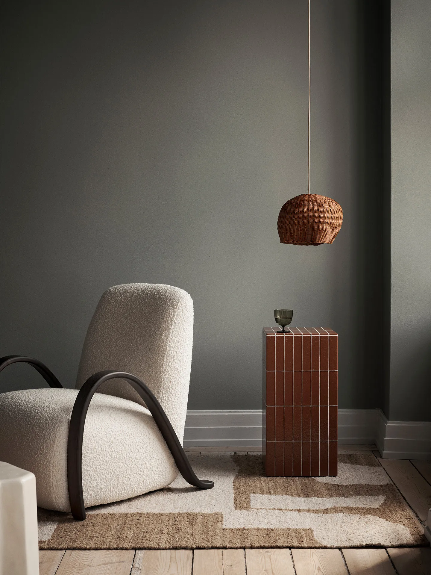 Abat-jour Drape small, Naturel Ferm Living