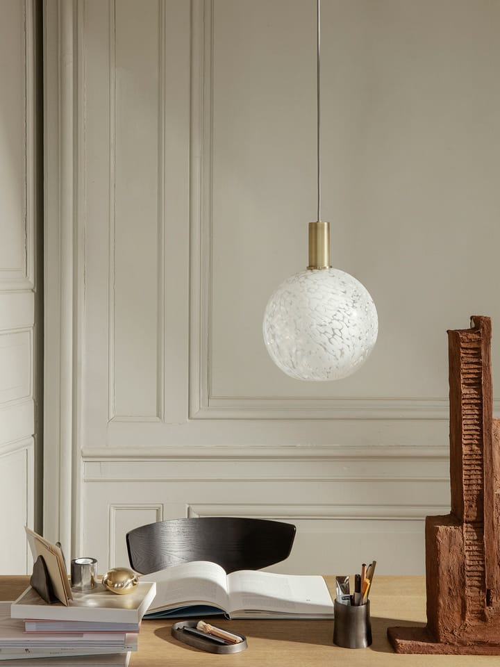 Abat-jour en verre Casca Shade sphere Ø25 cm, Milk Ferm Living