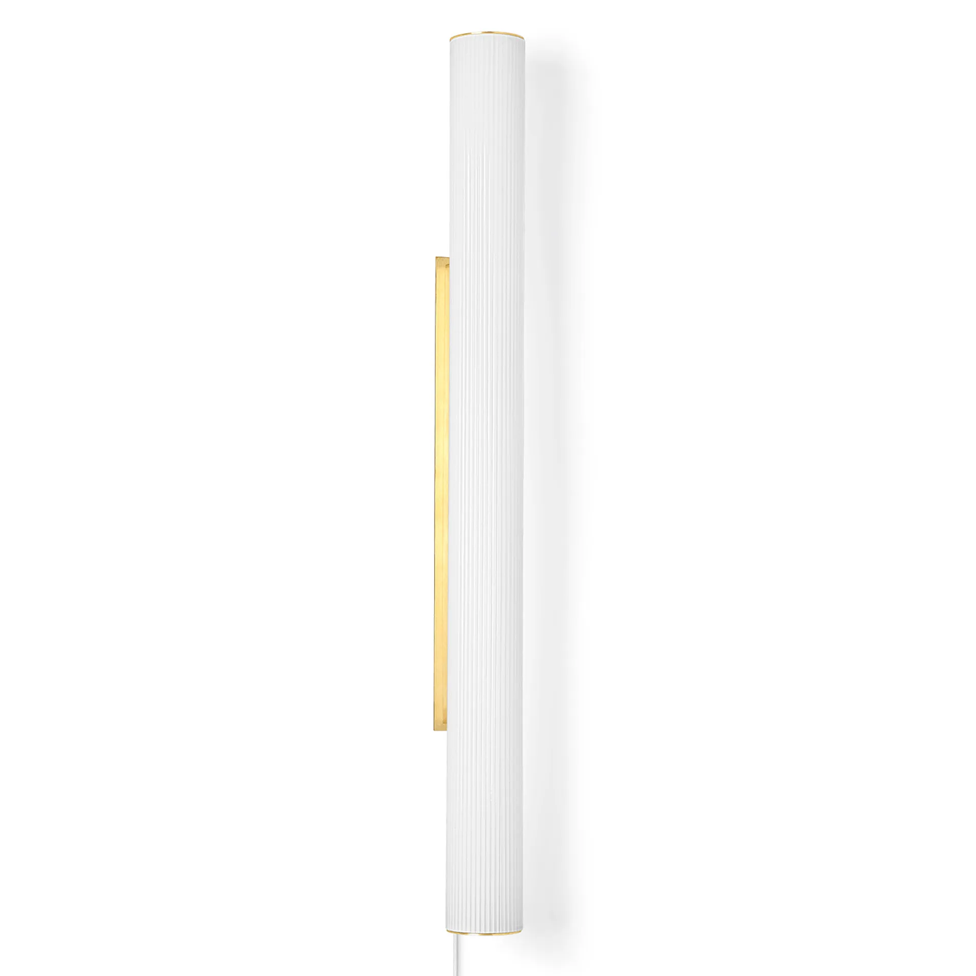Applique murale Vuelta 100 cm, Blanc-laiton Ferm Living