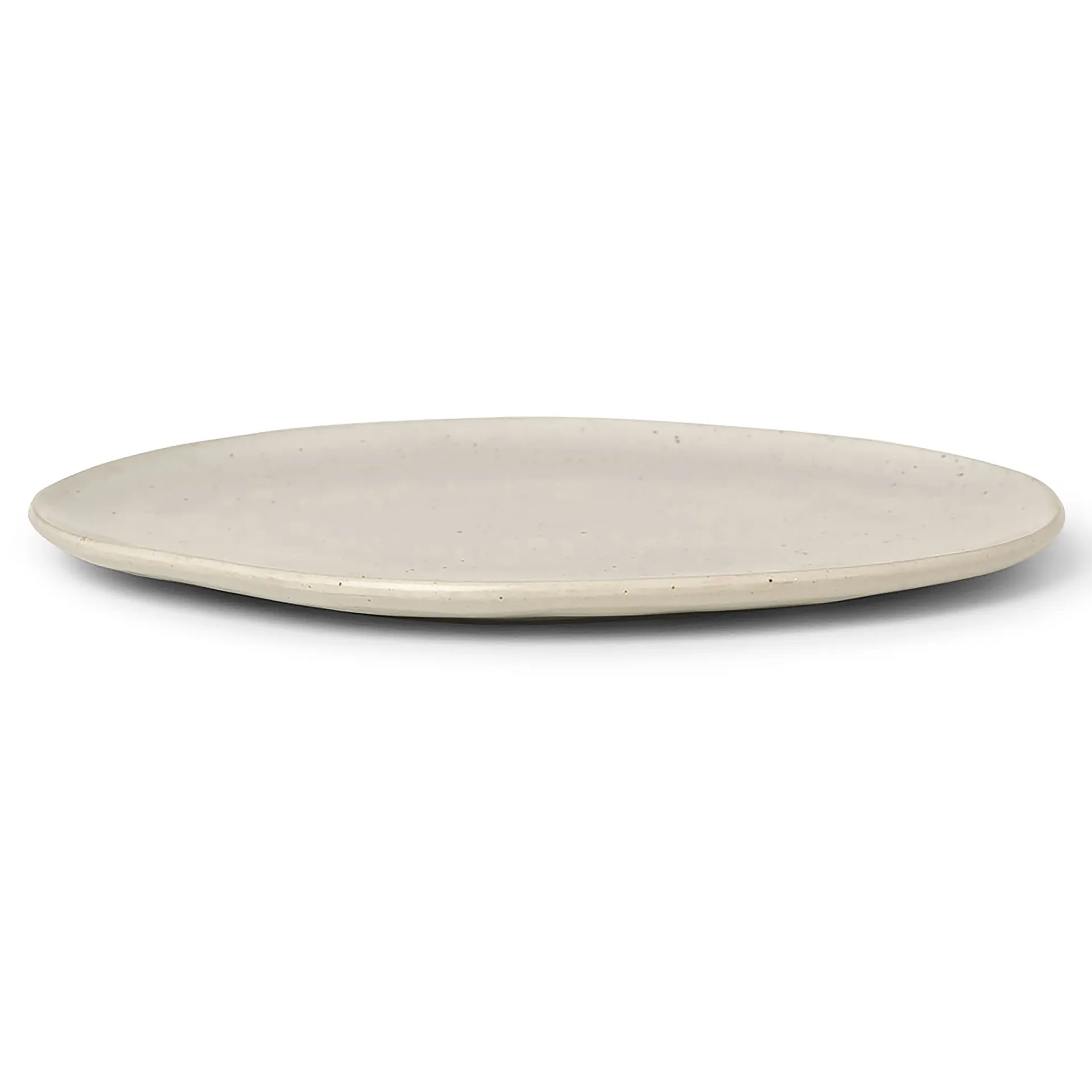 Assiette Flow 27 cm, Off-white speckle Ferm Living