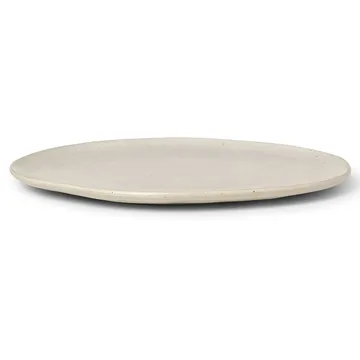 Assiette Flow 27 cm - Off-white speckle - Ferm Living