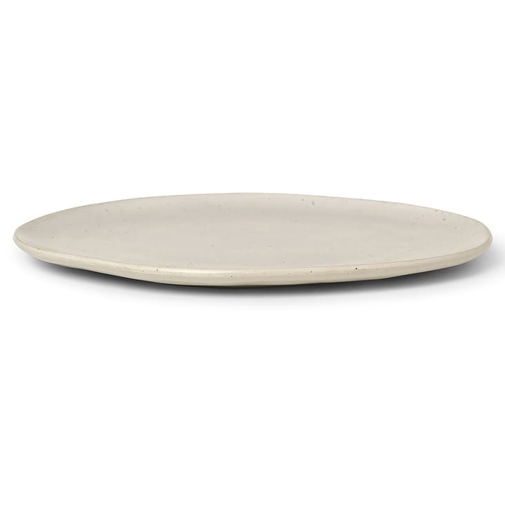 Assiette Flow 27 cm - Off-white speckle - Ferm LIVING