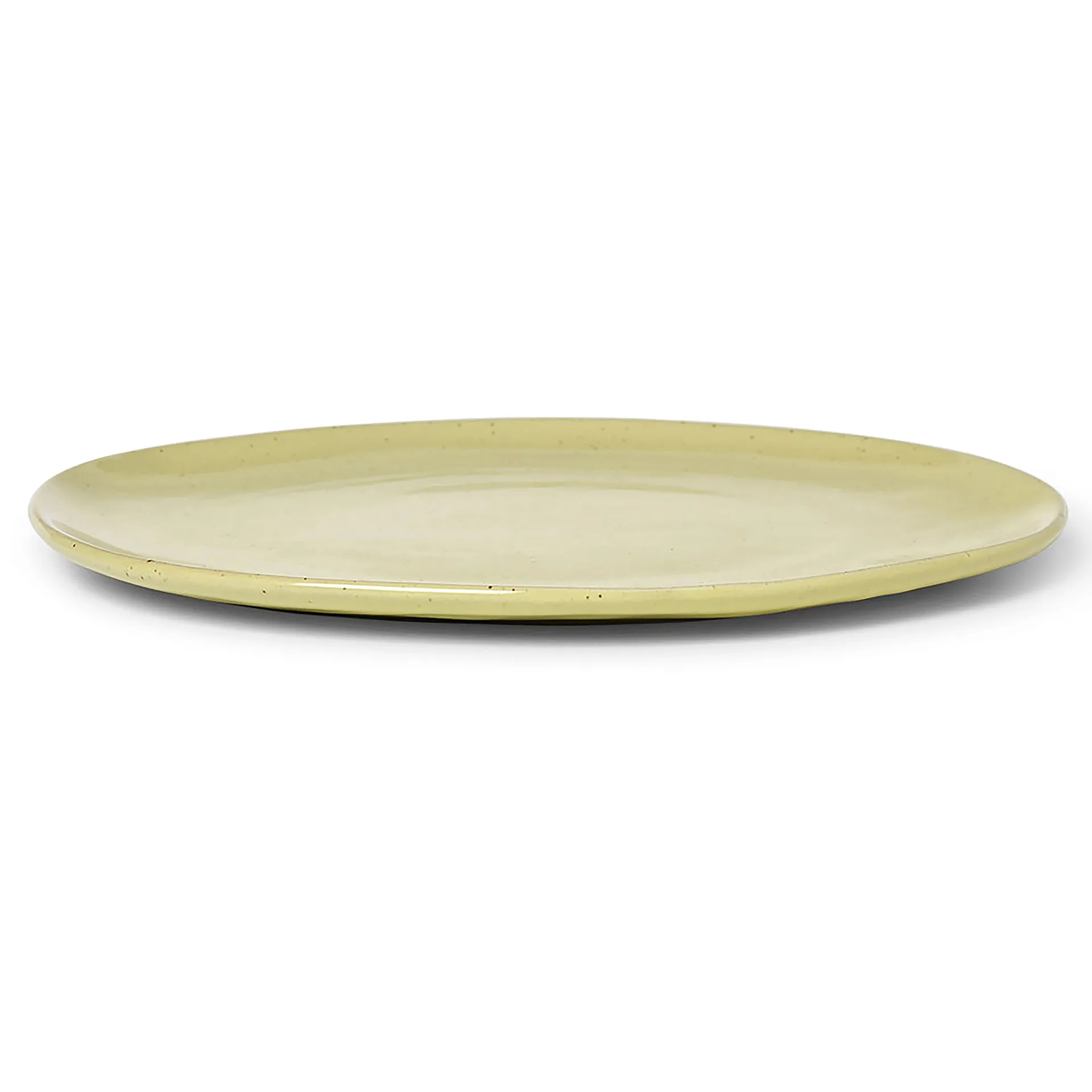 Assiette Flow 27 cm, Yellow Speckle Ferm Living