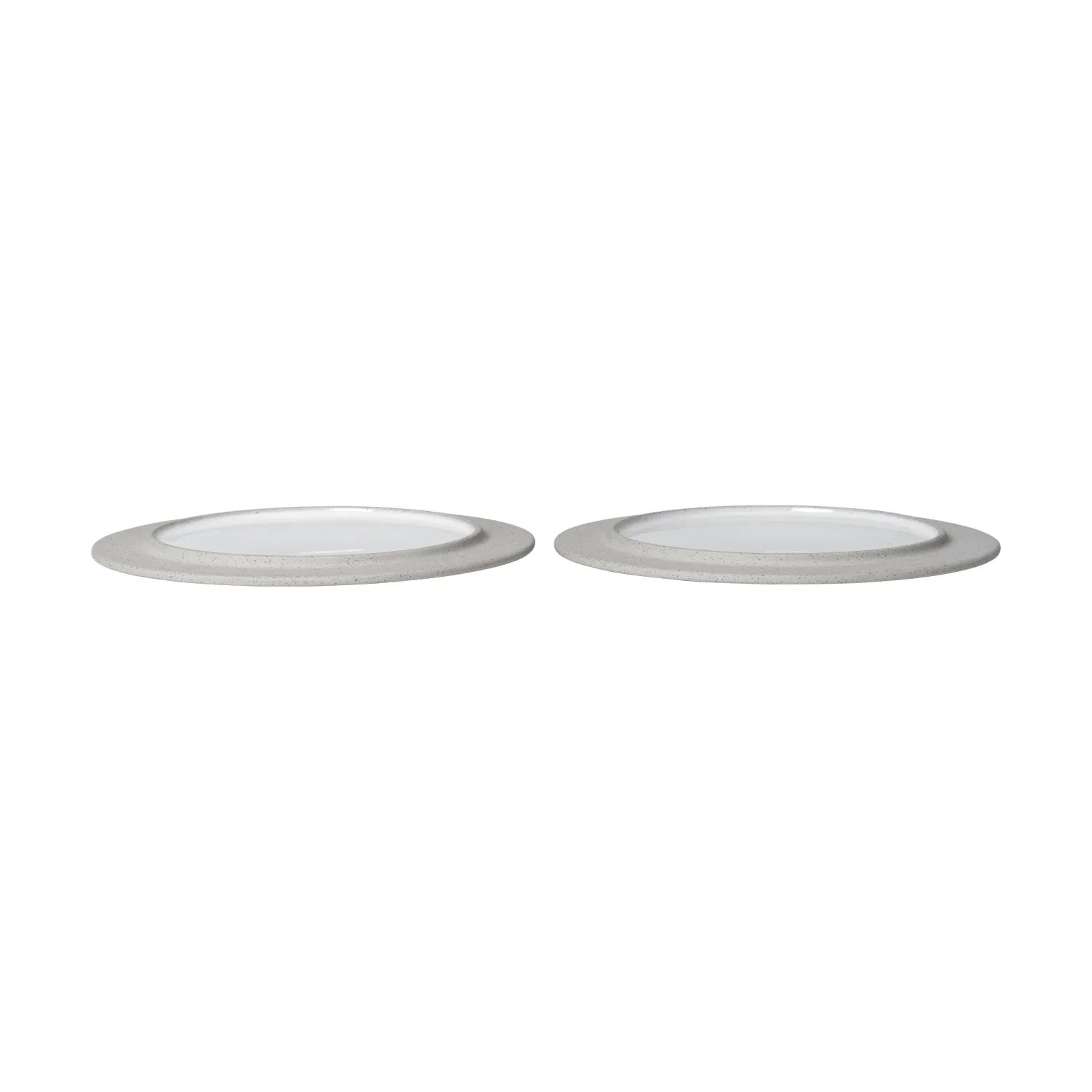 Assiettes Sonae lot de 2, Gris-blanc, Ø22 cm Ferm Living