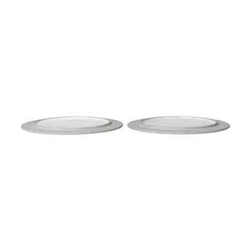 Assiettes Sonae lot de 2 - Gris-blanc, Ø22 cm - Ferm Living